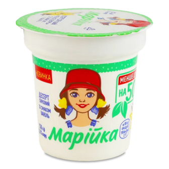 Десерт сирковий Марійка Ваніль менше цукру 5% (150г)