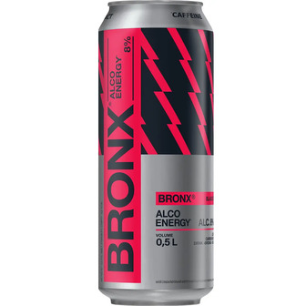 Напій слабоалкогольний енергетичний Bronx Чорна вишня 8% з/б 0.5 л