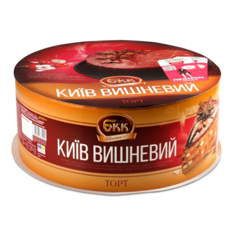 Торт Київ вишневий 850г коробка БКК