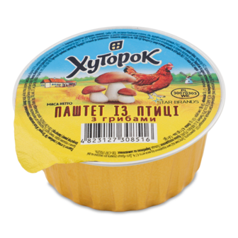 Паштет з птиці з грибами 130г Хуторок