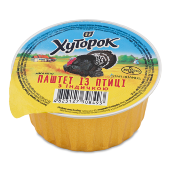 Паштет з птиці з індичкою 130г Хуторок