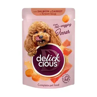 Суп для собак Delickcious 85 г - лосось та морква