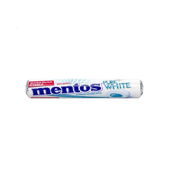 Жувальна гумка 15,75 г Mentos Roll Pure White м/уп 