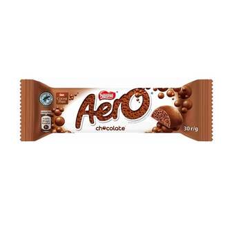 Батончик 30 г Nestle Aero молочний пористий  
