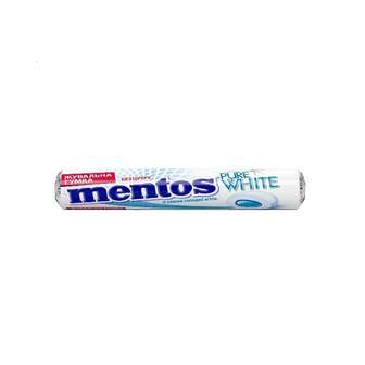 Жувальна гумка 15,75 г Mentos Roll Pure White м/уп 