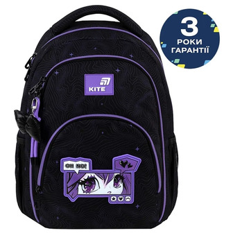 Рюкзак шкільний Kite Education teens K26-905M-1 Anime Girl Чорний 42x32x13 см 19.5 л (4063276274670)