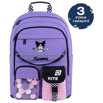 Рюкзак шкільний Kite Education HK26-584M Kuromi Фіолетовий 39.5х29х13 см 13 л (4063276267498)