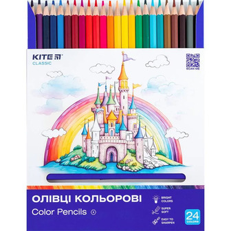 Олівці кольорові Kite Classic 24 кольори (4063276185839)