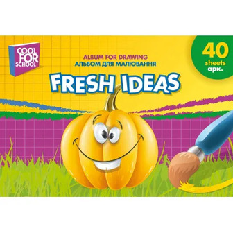 Альбом для малювання Cool For School Fresh Ideas на пружині А4 40 аркушів (4044572124883)