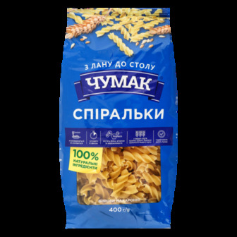 Макарони Чумак Спіральки 400г