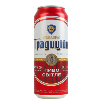 Пиво св. ОболоньТрадиційне 4,5% 0,5л з/б