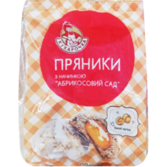 ПРЯНИКИ АБРИКОСОВИЙ САД 250Г КУХАРОЧКА