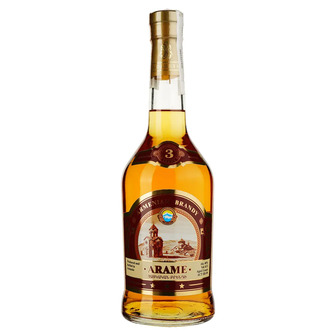 Бренді Араме 3 зірки, 40%, 0,5 л (350076)