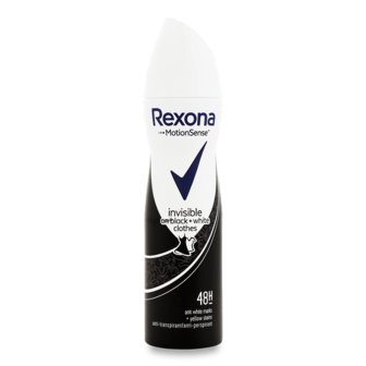 Дезодорант-спрей жін Rexona Invisible Black+White 150мл