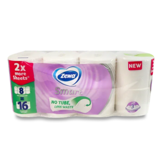 Папір туалетний Zewa Smart 3-шаровий (8шт)