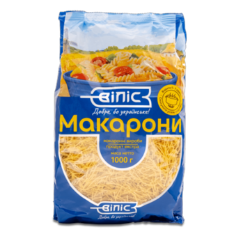 Макаронні вироби вермішель ТМ Віліс, 1кг