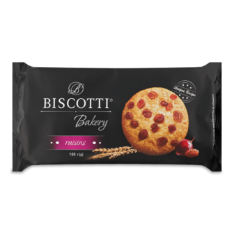 Печиво здобне пісочне "Бейкері" з родзинками ТМ Biscotti, 150г