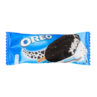 Морозиво Oreo ванільне з бісквітною крихтою в шоколадній глазурі 64г