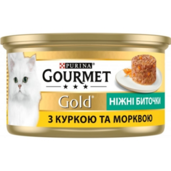 Корм Purina Gourmet Gold Курка-морква для котів з/б 85г