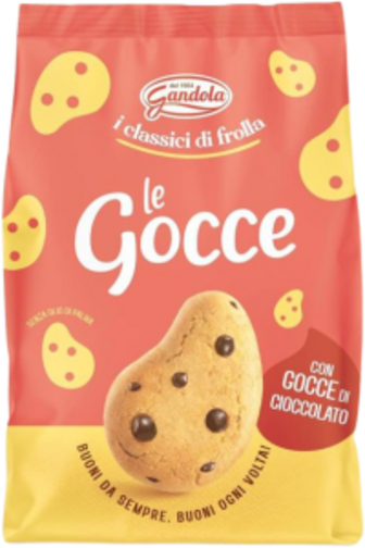 Печиво пісочне Le Gocce з шоколадними краплями 300 г