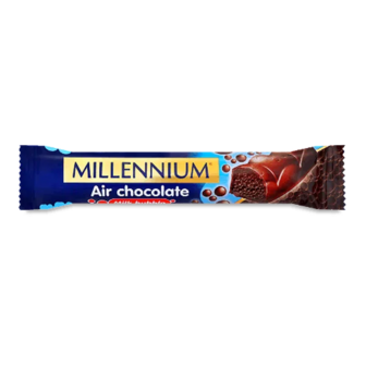 Шоколад молочний Millennium пористий (32г)