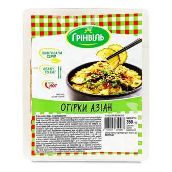 Огірки Грінвіль Азіан в соусі з підсолоджувачем (350г)