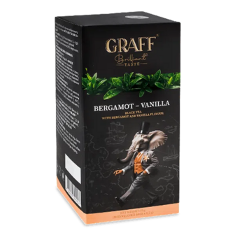 Чай чорний Graff Бергамот і ваніль (20*1,5г)