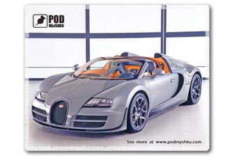 Килимок для мишки Podmyshku Bugatti, пластик