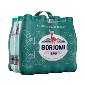 Вода Borjomi газована скл/пл 12х0,5л