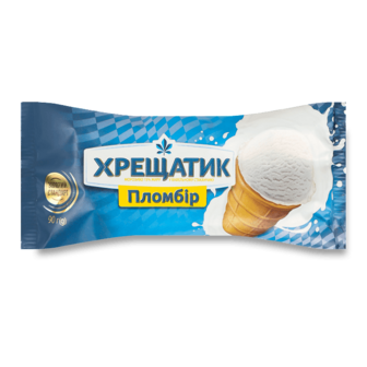 Морозиво Хрещатик Золотий Стандарт пломбір 15% 90г