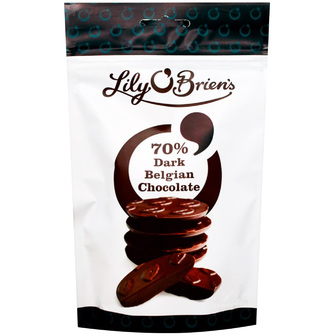 Цукерки Чорний бельгійський шоколад 70 % Lily O’Brien's 100 г
