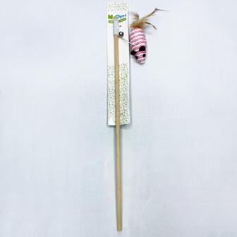 Іграшка д/котів My Pets миша на паличці 40см BO-10056