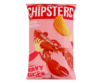 Чипси Chipster's хвилясті смак лобстер (95г)