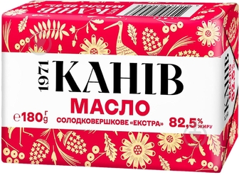 Масло Канів солодковершкове 82,5% 180 г