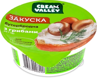 Закуска Cream Valley бутербродна з грибами 85г