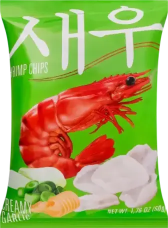 Чипси Shrips креветкові з вершково-часниковим смаком 50 г