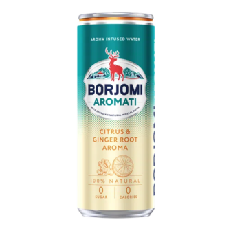 Напій Borjomi Aromati цитрус-імбир безалкогольний сильногазований з/б (0,33л)