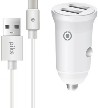 Автомобільний зарядний пристрій Piko CC-312 2 USB 3 1A з кабелем Type-C (1283126538803)
