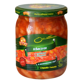 Квасоля Rio З грибами та овочами в томатному соусі 480 г (4820113380327)