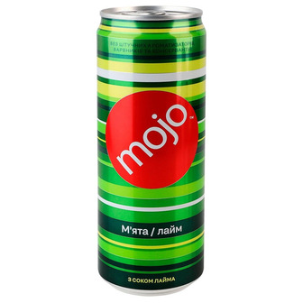 Напій газований Mojo м'ята-лайм 0.33 л (4820252123199)