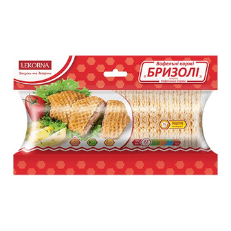Коржі вафельні Lekorna Брізолі, 50 г