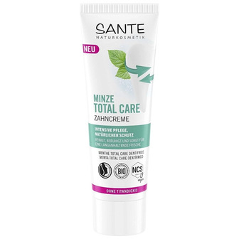 Зубна Біо-паста Sante Mint Total Care Комплексний захист з м'ятою з фтором 75 мл (4025089006503)