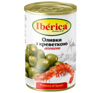 Оливки Iberica з креветкою 280г