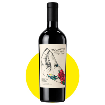 Вино Мукк'єтто Примітіво Пулья/Mucchietto Primitivo Puglia червоне сухе, 0,75 л, 13,5%