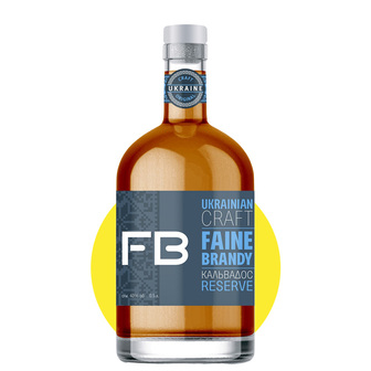 Напій спиртний яблучний "Faine Brandy" Кальвадос Резерв 0,5л 40%