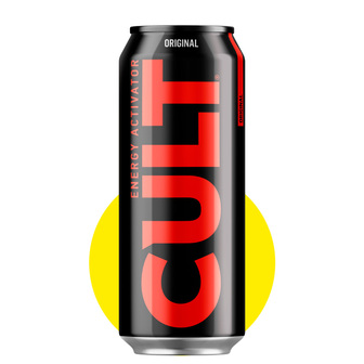 Напій енергетичний б/а "CULT Original" 0,5л ж/б