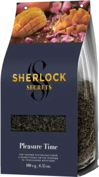 Чай Sherlock Secrets Pleasure Time чорний 180 г