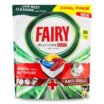 Капсули для посудомийних машин Fairy Platinum Plus All in One «Лимон» (88шт)