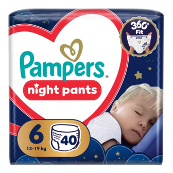 Підгузки-трусики Pampers Night Pants 13-19 кг (40шт)
