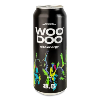 Напій енергетичний Woo Doo Ківі слабоалкогольн з/б (0,5л)